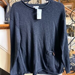 Avalin NWT MIA 9275 Black One Size. Decorative button pocket. Cotton